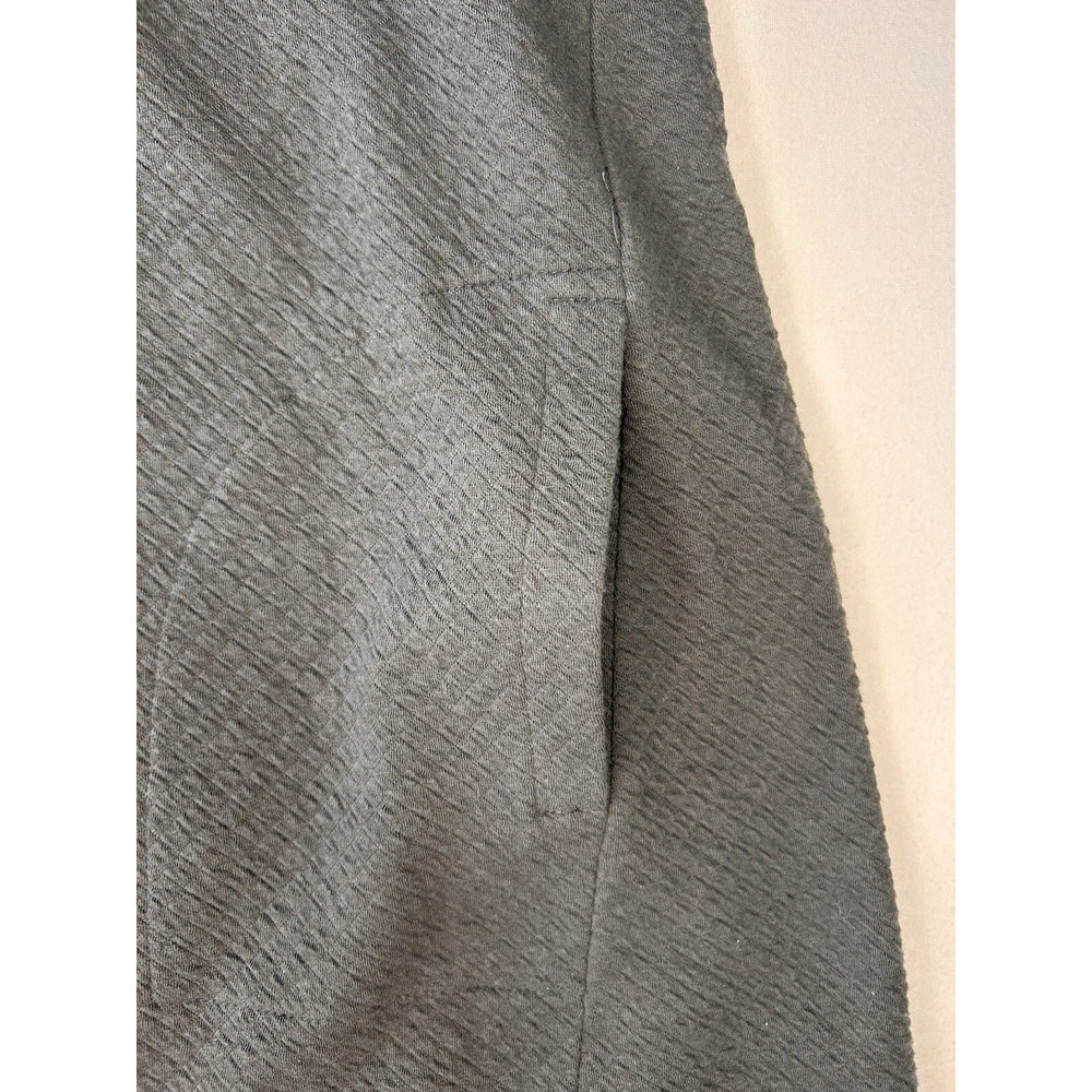 Pure Jill J.Jill Women's L Charcoal Textured Cotton Tunic Dress Pockets - Picture 4 of 9